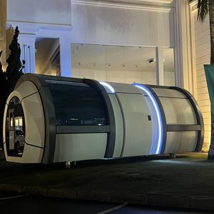 Casa <span class=keywords><strong>de</strong></span> cápsula prefabricada portátil móvil, estructura <span class=keywords><strong>de</strong></span> acero moderna, casa <span class=keywords><strong>de</strong></span> construcción, diseño <span class=keywords><strong>de</strong></span> salón, Hotel al aire libre con buen precio - Product Image 1