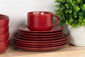 Vajilla de Porcelana Rústica Estilo Borgoña, 16 Piezas, Venta al por Mayor en China, Juego de Platos para Cena, Vajilla de Cerámica de Lujo - Product Image 6