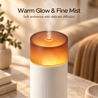 Diffuseur d'arômes sans eau E202B de 70 ml, machine à parfum aux huiles essentielles avec lumière d'ambiance et commande tactile pour chambre, salon, bureau