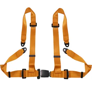 Anyaman Tali Lock Menangkap 2 "Sabuk Pengaman 4 Titik Balap Harness Safety Belt