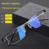 Nouvelles Lunettes de Lecture Demi-Cerclées de Haute Qualité pour Hommes d'Affaires E5L, Anti-Lumière Bleue, Lunettes d'Ordinateur Optiques