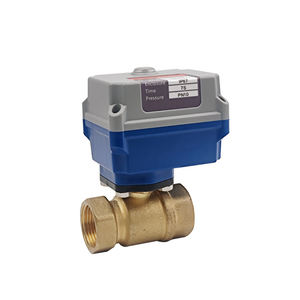 Vanne à bille motorisée électrique DN20 220 Volt Dispositif de contrôle de débit vertical à 2 voies personnalisable - Product Image 6