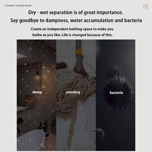 Puertas Corredizas de Ducha para Esquina de Baño, Estilo Hogareño, Marco de Acero Inoxidable, Vidrio Templado de Seguridad de 8 mm, Diseño Moderno de Forma Recta - Product Image 4