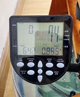 Máquina de remo de agua comercial de madera maciza, remo de agua profesional de madera de roble, equipo de fitness cardiovascular para gimnasio y hogar con monitor LCD