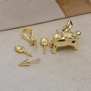 Collar de Perlas con Colgante de Unicornio de Plata S925 Wenchi, Base Vacía con Forma Barroca, Accesorio de Joyería DIY de Moda para Mujer, China - Product Image 4