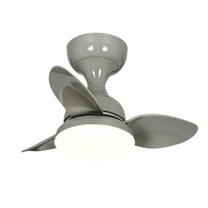 <b>Modern</b> ABS Glossy 3 Blade Flush Mount LED <b>Ceiling</b> <b>Fan</b> <b>Light</b> for Bedroom Living Room Apartment and Dining Area - Product Image 4