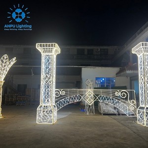 Sculpture lumineuse en <span class=keywords><strong>colonne</strong></span> LED Anpu Lighting, éclairage d'arche, indice de protection IP65, blanc chaud, élégant, décoration de paysage extérieur pour les événements commerciaux - Product Image 6