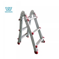 Échelle multi-usages 3/4/5/6 marches Escalier pliant 6 en 1 pour l'extérieur Échelle en aluminium à double usage Échelle géante pliante