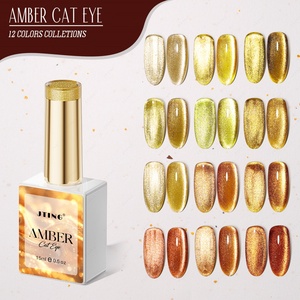 Collection de vernis gel œil de chat ambre JTING 12 couleurs – Vernis à ongles gel couleur ambre très prisé pour l'automne – Marque privée professionnelle personnalisable - Product Image 1