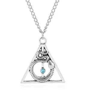 Harried Fashion Pendant Death Hallows Necklace Vintage Triangular Always Potters For Women Jewelry Gifts