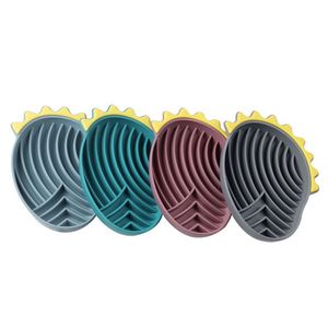 Silicone Pet Licking <b>Mat</b> & Slow-Feeding Dish with Suction Base for <b>Cats</b> and Dogs-Dinosaur Head Design - Product Image 1