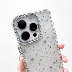 Étui de téléphone transparent avec cadre en diamant scintillant de luxe pour <span class=keywords><strong>Apple</strong></span> iPhone 16 15 <span class=keywords><strong>14</strong></span> 13 12 Pro Max 11 Coque antichoc pour l'arrière du téléphone - Product Image 3