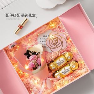 Caja de papel de regalo de cumpleaños de lujo, caja de regalo de Perfume de lápiz labial exquisito, caja de embalaje, venta al por mayor, creativo 3D - Product Image 2