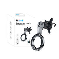 Support magnétique flexible monté sur le tableau de bord de voiture Support de téléphone portable pour une utilisation en voiture Support de téléphone de navigation universel pour les bouches d'aération de voiture