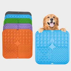 Bol pour animaux de compagnie en silicone écologique sans BPA, logo personnalisé, distributeur de nourriture lent, tapis à lécher, anti-étouffement, pour Noël, Pâques, accessoires pour chiens - Product Image 6