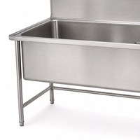 Évier de lavage industriel en acier inoxydable 304L poli CNC, soudé et électro-polissu, OEM, pour cuisines commerciales