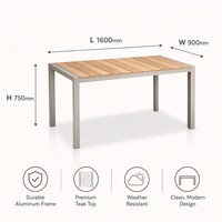 Ensemble table et chaises en alliage d'aluminium de style nordique moderne et minimaliste pour l'extérieur, résistant à l'eau et aux UV, idéal pour les salons de thé et les cafés