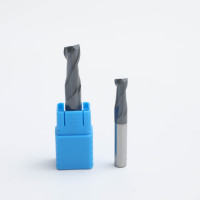 Fraise à double dent en carbure de haute qualité, nouveau design, pour découpe d'aluminium, fraise de défonceuse, fraise CNC, fraiseuse