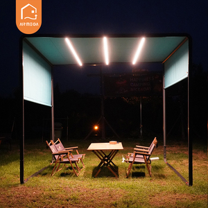 Toldo de Aluminio para Exteriores con Techo de Tela - Impermeable y con Protección UV para <span class=keywords><strong>Patio</strong></span>, Jardín, Terraza y <span class=keywords><strong>Patio</strong></span> Interior - Product Image 1