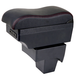 2019 nouveau Design <span class=keywords><strong>cuir</strong></span> voiture Center Console accoudoir boîte de rangement noir Wuling Conferos (Indonésie) - Product Image 6