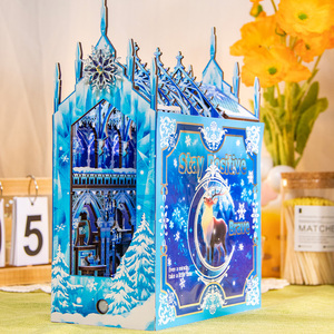 ARTYIMO Creative DIY Book Nook Frozen Legend Modello 3D in Legno Regalo Puzzle Stile Cartone Animato Giocattoli Educativi Prodotto a Shanghai Confezione Inclusa - Product Image 1