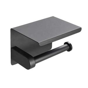 Porte-<span class=keywords><strong>papier</strong></span> toilette mural en acier inoxydable SUS304 avec tablette pour téléphone <span class=keywords><strong>Distributeur</strong></span> de <span class=keywords><strong>papier</strong></span> toilette de luxe pour salle de bain - Product Image 3