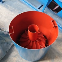 Distributeur de boue rotatif non motorisé, tambour de distribution de pâte minérale pour chute spirale et séparation par gravité sur table vibrante