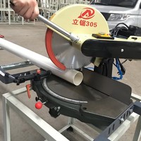 Scie à table rotative à 45 degrés, 12-16 pouces, machine de découpe verticale de précision en alliage d'aluminium pour la fabrication de fenêtres