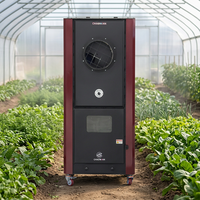 Souffleurs de chaleur pour foyer en bois avec télécommande, construction en acier, design autoportant pour usage intérieur, fermes d'élevage, serres