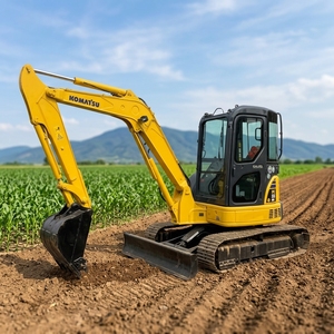 Mini-excavatrice sur chenilles Komatsu PC56 d'occasion du Japon, 5,6 tonnes, excavatrice hydraulique compacte Komatsu PC55 PC60 d'occasion à vendre - Product Image 1