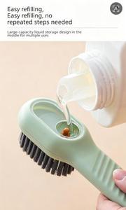 Multi-use High Quality Soft Bristled Shoe Brush Automatic Liquid Adding Shoe Brush Household Cleaning Tool - Product Image 3