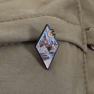 Fantasy Adventure Magic Movie Broche Esmalte Pins Custom Car Castle Moonlight Night Badge Bulk - Product Image 3