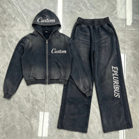 Survêtements et sweats à capuche pour hommes, impression DTG personnalisée, 100% coton, vêtements essentiels, aspect délavé, design personnalisé