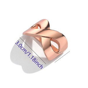 Clip para Bufanda Estilo Coreano Minimalista de Aleación en Forma de 8, de Alta Gama, con Acabado Brillante, Accesorio para Chales de Mujer - Product Image 6