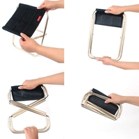 Mini tabouret pliant Portable tabouret de pêche de Camping pour adultes randonnée jardinage et plage avec sac de transport
