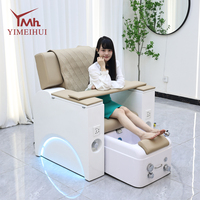 Chaise de pédicure électrique moderne de luxe télécommande massage inclinable fonction chauffante esthétique pied spa salon/SPA meubles