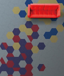Alfombra Modular Hexagonal de Nailon <span class=keywords><strong>para</strong></span> Oficina Comercial, Geométrica, Acolchada, Antideslizante, <span class=keywords><strong>para</strong></span> Uso en el Hogar y <span class=keywords><strong>para</strong></span> Rezar - Product Image 2