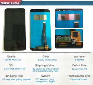 ผู้ผลิตจีนสีดำและสีขาวจอแสดงผล LCD หน้าจอสัมผัส Digitizer สำหรับ Asus <span class=keywords><strong>Zenfone</strong></span> <span class=keywords><strong>3</strong></span> <span class=keywords><strong>ZE552KL</strong></span> - Product Image 6