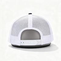 Casquette de camionneur avec patch en cuir personnalisé, casquette snapback perforée premium à 6 panneaux, style streetwear, respirante, taille unique réglable