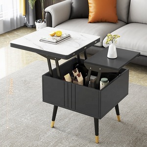Cross-border multi-functional liftable coffee <b>table</b>, small apartment family <b>sofa</b> side <b>table</b>, modern minimalist creative folding - Product Image 3