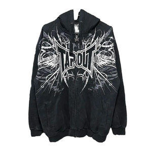 Y2K Vintage anni '90 <span class=keywords><strong>felpa</strong></span> <span class=keywords><strong>con</strong></span> cappuccio lunga oversize <span class=keywords><strong>con</strong></span> Design <span class=keywords><strong>scheletro</strong></span> <span class=keywords><strong>con</strong></span> stampa digitale cappotto invernale - Product Image 4