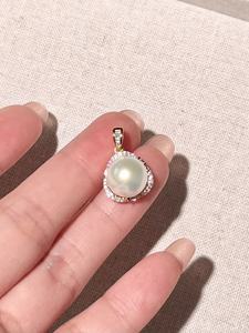 UM Jewelry 925 Silver 18K Gold Plated Freshwater Pearl Heart Edison Pearl Pendant <b>Necklace</b> Silver <b>Chain</b> Unisex Daily Anniversary - Product Image 3