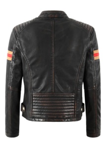 Custom 100% Genuine Black Vintage Nappa Leather <b>Women</b>’s <b>Jacket</b> Vintage Finish Premium Hardware YKK Zipper Private Label Bulk - Product Image 4