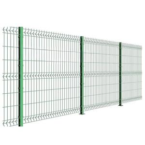 Chất lượng cao ngoài trời an ninh 3D hàn dây lưới kim loại hàng rào PVC 3D tam giác lưới hàng rào Bảng điều chỉnh uốn cong chu vi hàng rào - Product Image 2