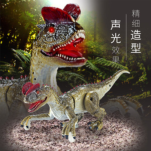 迅猛龙恐龙遥控机器人玩具 LED 灯光行走咆哮恐龙遥控玩具 儿童遥控恐龙玩具 - Product Image 4