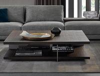 Table basse flottante de luxe, durable et écologique, avec plateau en verre, structure stable, design moderne pour salon