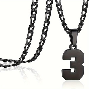 Collar con Colgante de Número para Atletas, Acero Inoxidable, 00-99, Joyería Deportiva Personalizada, Baloncesto, Béisbol, Fútbol - Product Image 6