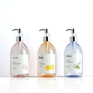 plastic lotion bottle luxury cosmetic pet shampoo and conditioner bottle body lotion 500 g