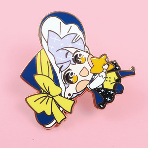 Bán Buôn Thiết Kế Phim Hoạt Hình Trâm Tùy Chỉnh Ve Áo Pin Cứng Men Pin Huy Hiệu Nhà Sản Xuất Kim Loại Thủ Công - Product Image 5