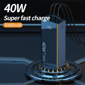Batteries externes à charge rapide pour téléphone portable, chargeur portable 50000 mAh, batterie externe sans fil haute capacité - Product Image 5